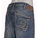 Silver Jeans: Silver Eddie Straight Jeans Mens Relaxed Fit Jeans 32 x 32 Medium Wash -... by Silver Jeans
