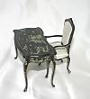 Oriental Handpainted Desk Dollhouse Miniature