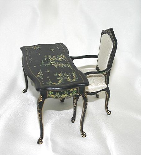 Oriental Handpainted Desk Dollhouse Miniature
