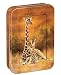 Tree-Free Greetings Generations Giraffes, 12 Count EcoFriendly Note-card Assortment in a Collectible Photo Frame Tin, 5.5 x 7.5 x 0.75 Inches, Shades of Orange and Brown (95757)