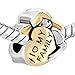 Pugster Heart Baby Girl I Love My Family Charm Sale Cheap Beads Fit Pandora Jewelry Charms Bracelet Gifts