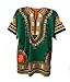Dashiki Shirt African Top Clothing Kaftan (Large, Green)