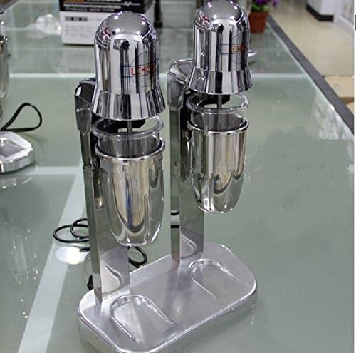 220v Commercial Double Stainless Steel Milkshake Maker Mixer Blender Shake Machine 750ML