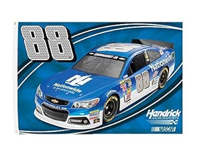 Dale Earnhardt Jr #88 Large CAR 3x5 Flag w/grommets RR Outdoor Banner Nascar Racing by FanNut.com