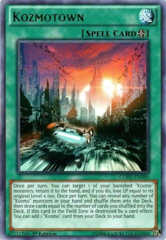 Yu-Gi-Oh! - Kozmotown (CORE-EN086) - Clash of Rebellions - 1st Edition - Rare