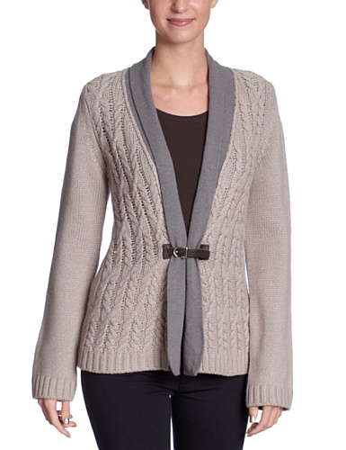 Henry Cotton\'s Damen Strickjacke 120139490900 StrickStrickjacke, Gr. 36 (It 42), Grau (st Preisvergleich