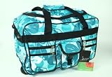 Small 18″ Medium 24″ Large 30″ Wheeled Holdall Luggage Suitcase Flight Bag (18 inch, Jade)