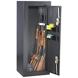 HOMAK HS30103630 12-Gun Security Cabinet, Gloss Black