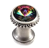 Carpe Diem Hardware 869-11VM Cach Knob with Swarovski Crystals, 15/16-Inch, Satin by Carpe Diem Hard
