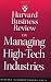 Books : Harvard Business Review on Managing High-Tech Industries (Harvard Business Review Paperback Series)