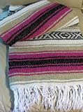 Authentic Mexican Falsa or Yoga Blanket Pink