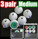 JNT's white (M) replacement earbud for MDR-EX33LP, MDR-EX34SC, MDR-EX35B, MDR-EX36V, MDR-EX56LP, MDR-EX76, MDR-EX300, MDR-EX500LP, MDR-EX700LP, MDR-XB20EX, MDR-XB40EX, DR-BT160AS, DR-BT160iK, DR-BT100CX