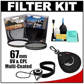 Vivitar Series 1 67mm Multi-Coated UV and Circular Polarizer Glass Filter with + Filter Case +... by 