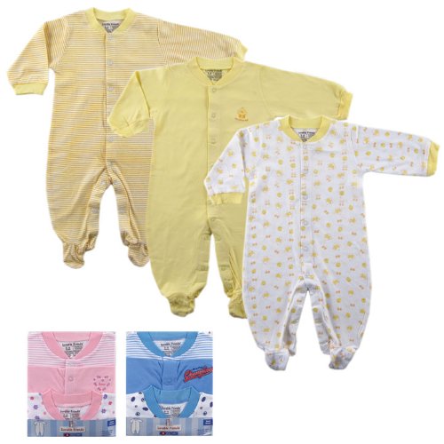 Snap Front Sleep N Play, 3-Pack