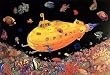 (22x32) Tom Masse (Yellow Submarine) Blacklight Art Poster Print