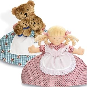 NORTH AMERICAN BEAR Topsy Turvy Doll - Goldilocks And Three Bears