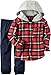 Carter's Baby Boys 2 Pc Playwear Sets, Red Plaid, 18M