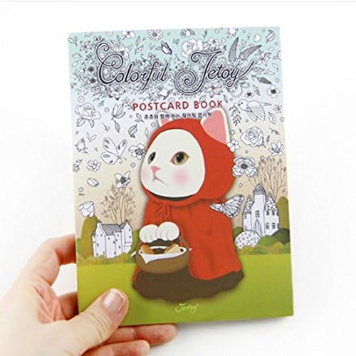 CHOO CHOO Coloring Post Card Book 36PCS