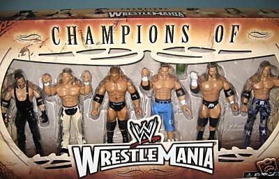 Childrens Toyshop  Toys : WWE Champions of Wrestle Mania 6 Figure Gift Pack