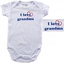 Baby-Says Bodysuit - I Love Grandma, 0-3 months