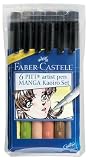 Produkt-Bild: Faber-Castell Manga Kaoiro Tuschestifte in Etui