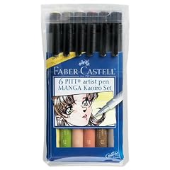 Faber-Castell Manga Kaoiro Tuschestifte in Etui