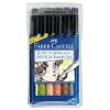 Faber-Castell 167134 - Pitt artist pen Manga Set Kaoiro 6er