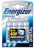 Energizer e2 Lithium Battery AA Pack of 4
