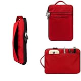 X2 VanGoddy (Fire Red + Fire Red) Hydei Premium Protective Sleeve Covers One for Kindle eReader and One for Kindle Fire