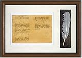 Lincoln's Gettysburg Address. High Quality Replica of Historical document. Genuine Parchment & Quill. Framed and Matted