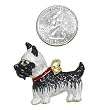 Gold Plated Dog Brooch Pin