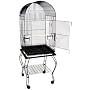Brand New Parrot Bird Cage Cages Dome W/stand on Wheels 20x20x58, Black