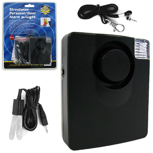 130 dB Personal and Door Alarm with Flashing Light
