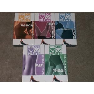 Winsor Pilates 5 VHS Set: Bun and Thigh Sculpting, Ab Sculpting, Accelerated Body... by 