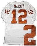 Colt Mccoy Autographed/Hand Signed Texas Longhorns White Jersey