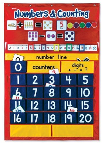 Childrens Toyshop  Toys : Learning Resources Numbers and Counting pocket chart