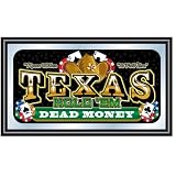 Framed Texas Holdem Wall Mirror - Dead Money
