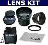 Zeikos 58mm 3.5X Telephoto ZE-3558T + Tube Adapter For Canon A650 IS A650IS