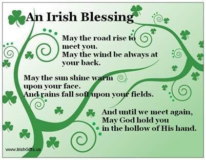 Irish Blessing Refrigerator Magnet