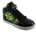 GLOBE SUPERFLY V VULCANIZED HI TOP SKATE TRAINERS BLACK/LIME