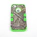 JUSTING@Apple iPhone 5C 3-piece Triple Layer Hybrid Real Tree Camo Hybrid Hard Case Cover (Green)