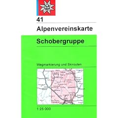 DAV Alpenvereinskarte 41 Schobergruppe 1 : 25 000: Topographische Karte mit Wegmarkierungen und Skirouten