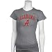 Alabama Crimson Tide Ash Ladies Big Arch Team Logo T-shirt
