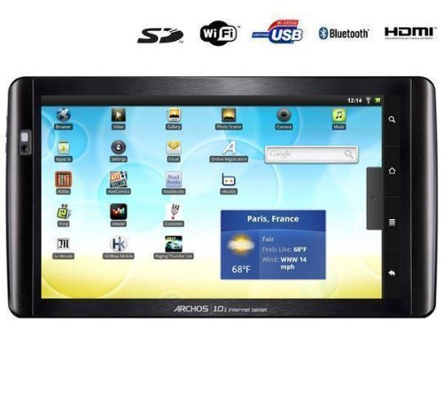 ARCHOS Archos 101 Internet Tablet - 8 GB + 8 GB Micro SD Memory Card + SD Card Adapter