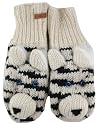 DeLux Siberian Tiger Wool Animal Mittens