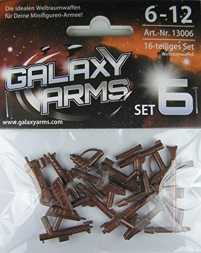 GALAXYARMS 16-piece Set Weapon Set: 6 # Blaster for LEGO minifigures copper