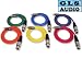 6 3ft COLOR XLR-F RCA-M Patch Cable 3' GLS Audio