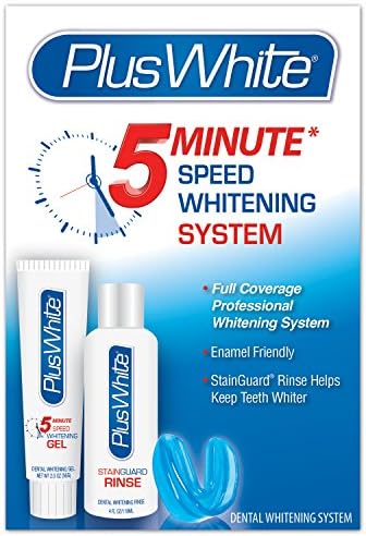 New! PlusWhite 5 Minute Premier Speed Whitening Kit Plus Trial Sized Toothpaste