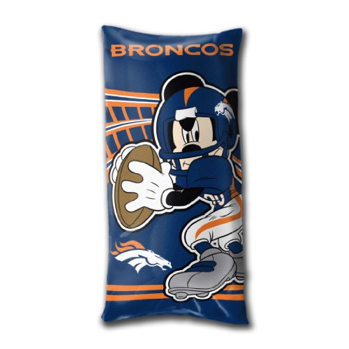 Disney/NFL Denver Broncos Mickey Mouse Fold-Up Body Pillow