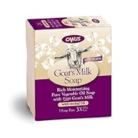 Canus Goat's Milk Natural Orchid Oil Soap, 3 Count